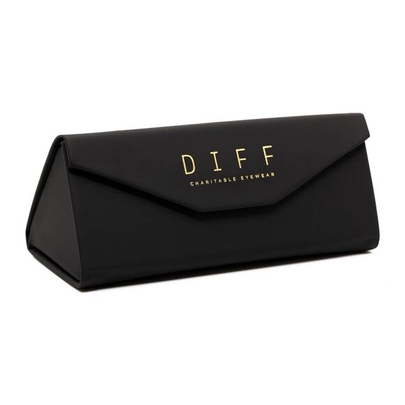 Diff Black Folding Soft Touch Vegan Leather Eyewear Case - Picture 1 of 5